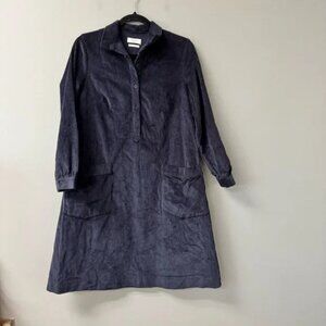 TOAST Corduroy Tunic Dress Navy In Size 6 - EUC